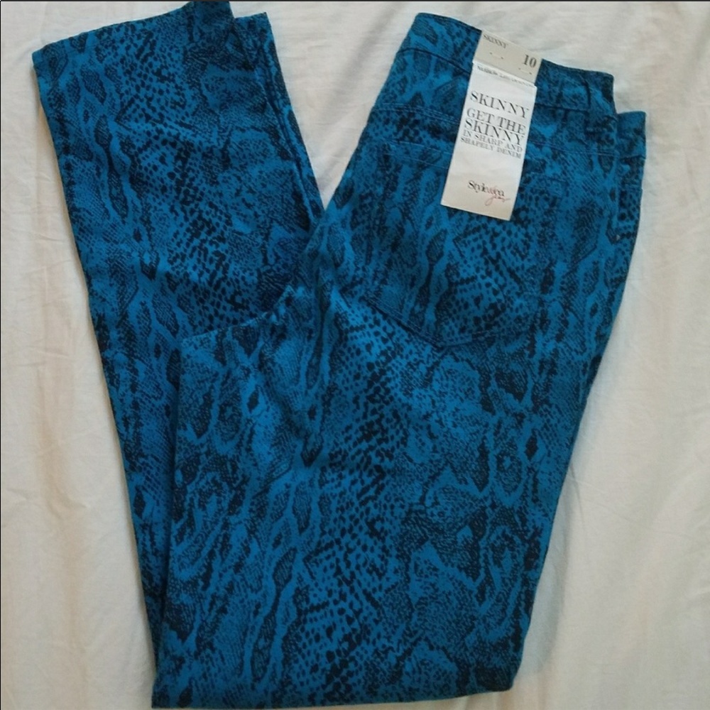 Patterned Skinny Jeans